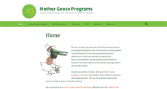 Desktop Screenshot of mothergooseprograms.org